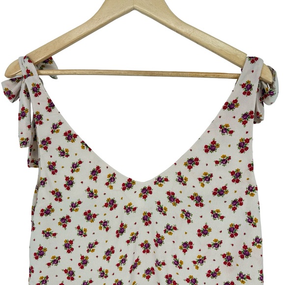 Sézane Lara Floral Tie Bow Straps Sleeveless Blouse | Sz 40 (US 8) | Mindy Print - Picture 8 of 16